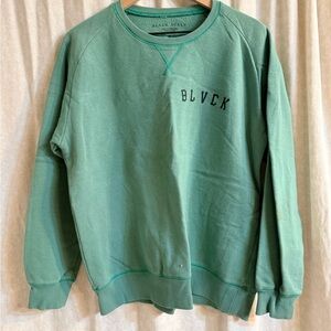 Black Scale Green Crewneck Sweater